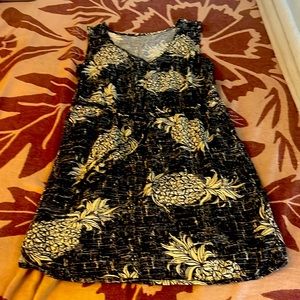 Hawaiian Pineapple Print Dress